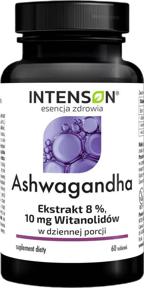 Intenson Ashwagandha Ekstrakt 8% 10 Mg Witanolidów, 60 tabletek