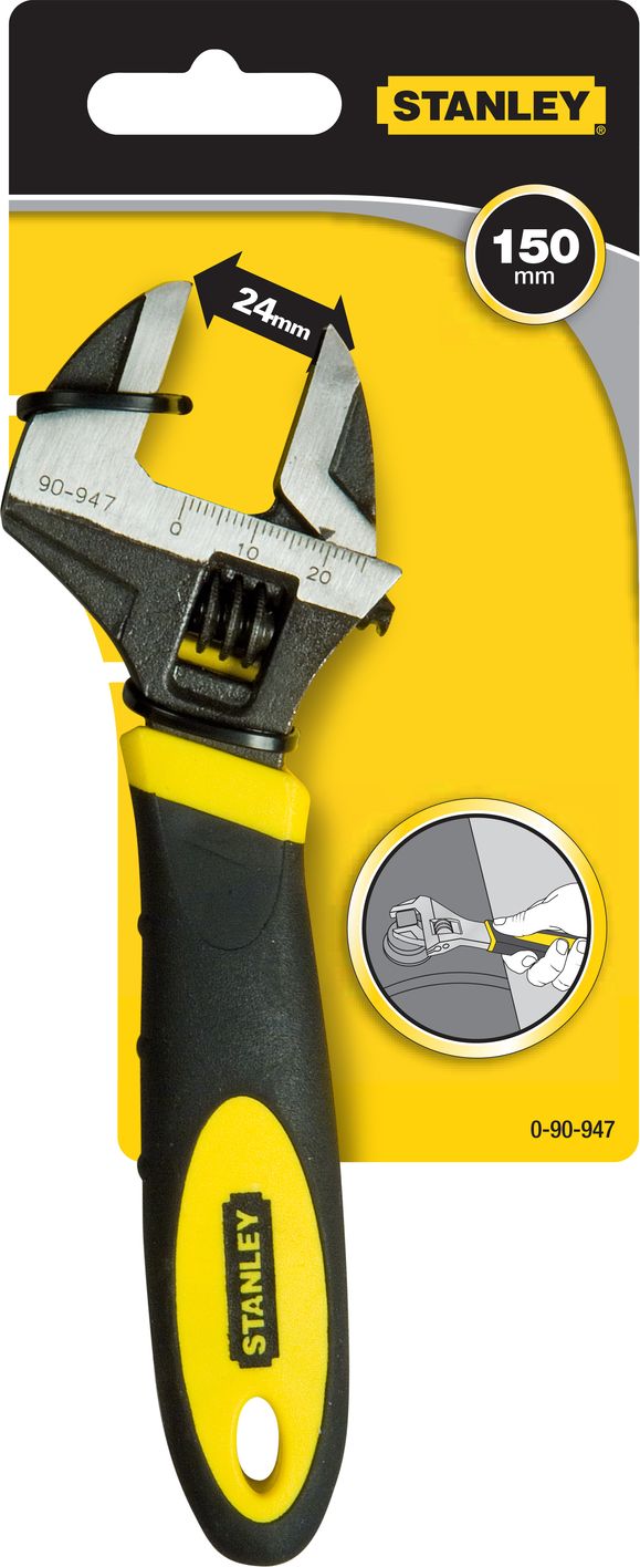 Stanley Klucz nastawny typu szwed 150mm gumowa rękojeść (0-90-947)