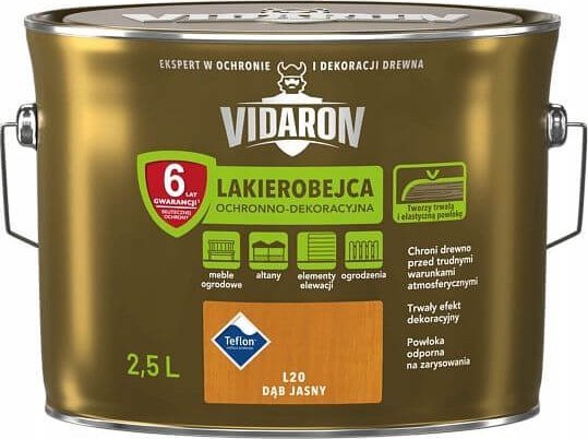 VIDARON Lakierobejca Dąb Jasny L20 2,5L Vidaron