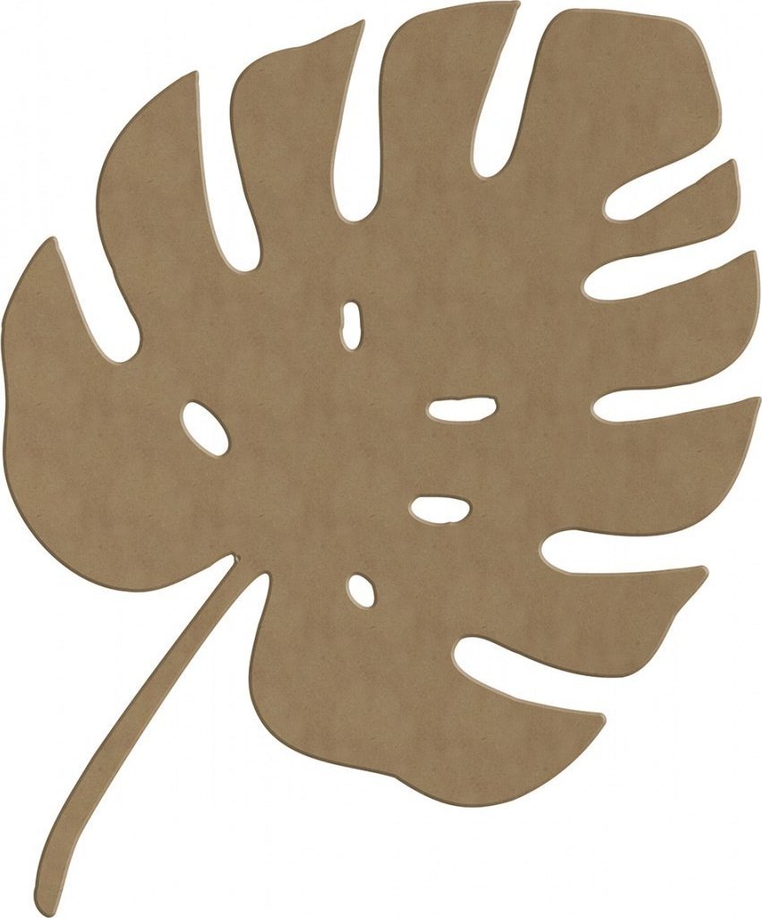 Dekoracja z MDF Liść Monstery 35 cm