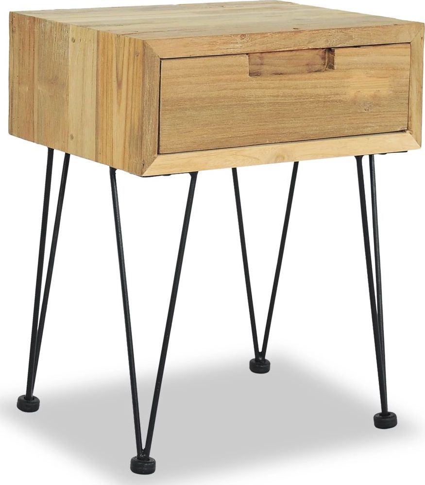 vidaXL Szafka nocna, 40 x 30 x 50 cm, lite drewno tekowe