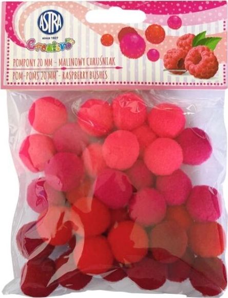 Astra Pompony dekoracyjne 20mm - Malinowy chruśniak