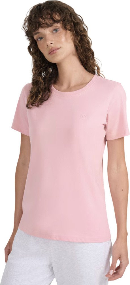 Koszulka damska 4F F2356 jasny róż 4FWMM00TTSHF2356 56S 2XL