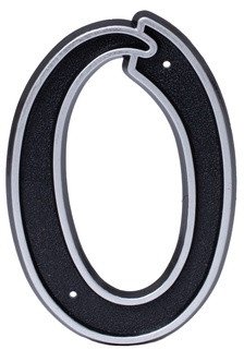BLASTIC HOUSE NUMBER 0 150MM BLACK