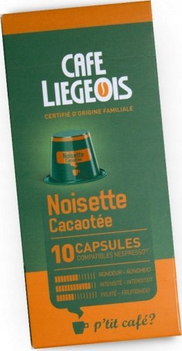 Coffee capsules compatible with Nespresso(r) Charles Liegeois Noisette, 10 pcs.