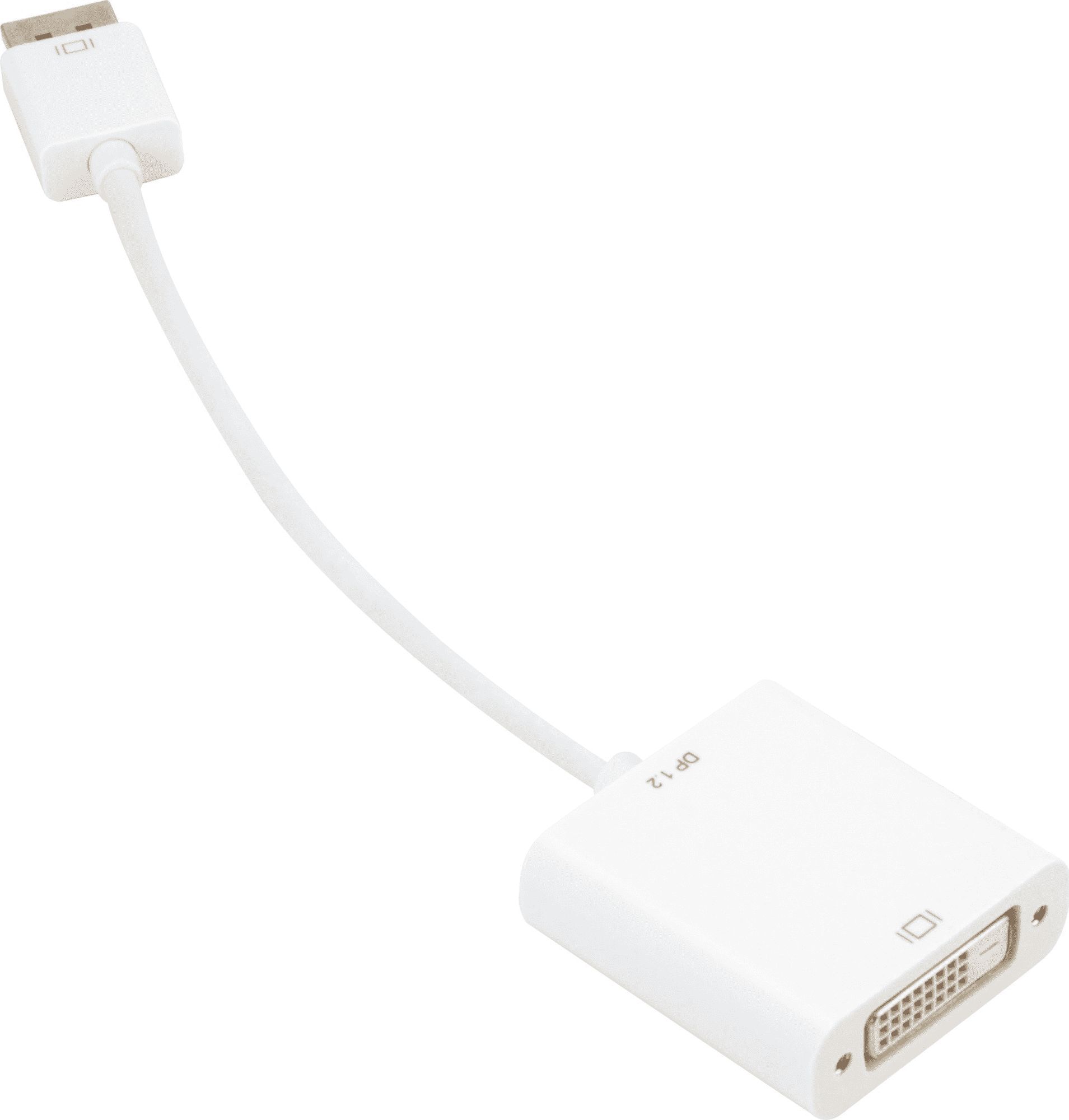 Adapter AV Sharkoon DisplayPort - DVI-D biały (4044951020300)