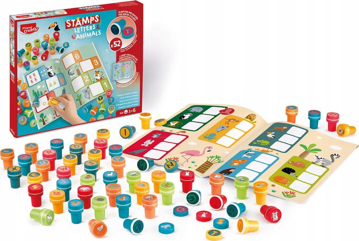 Maped *****CREATIV kol.stempelki literki izwierz.907060