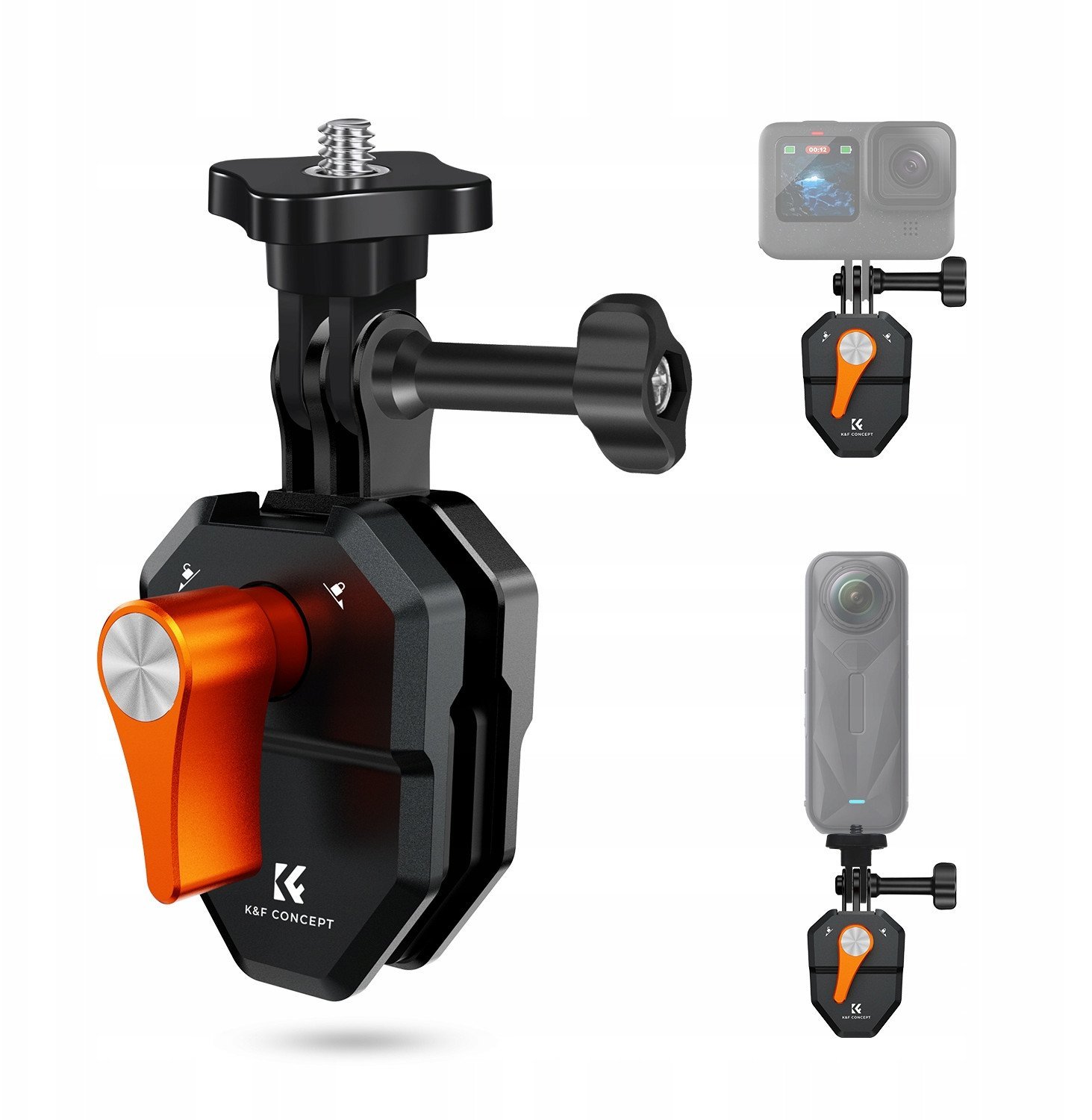 Uchwyt Klips Mocowanie Zacisk Na Szybę Owiewkę Motor Skuter Do Gopro 1/4"" / Kf31.169