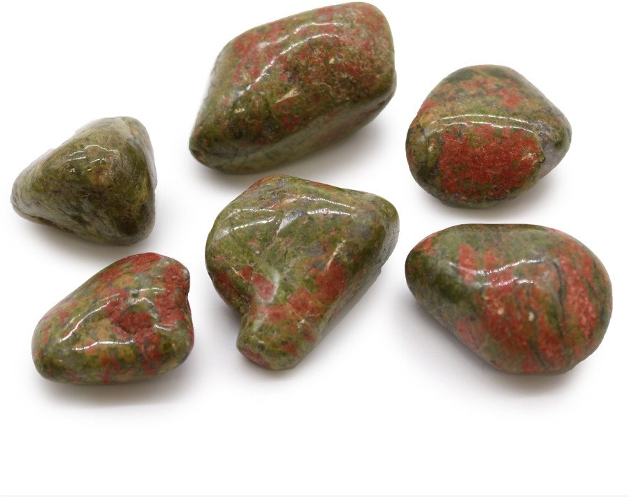 Kamień Afrykański Duży - Unakit | 6 sztuk