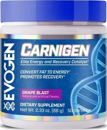 Evogen Evogen - Carnigen, Grape, Proszek, 66g