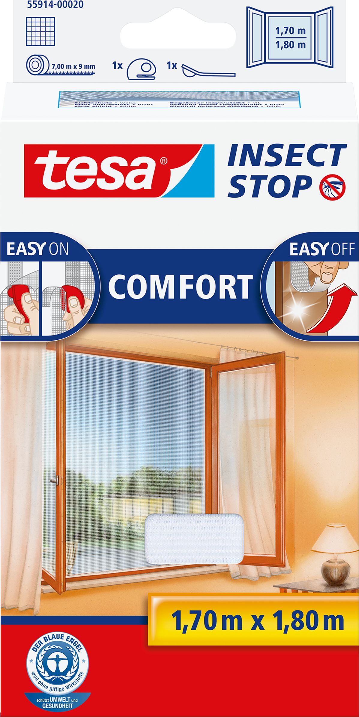 Tesa moskitiera okienna Comfort 1,70x1,80m biała (55914-00020-00)