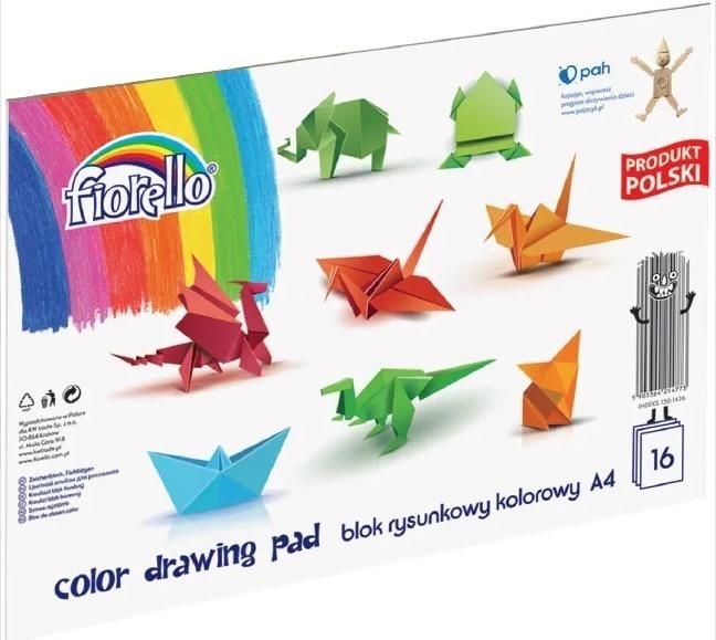 Fiorello Blok rysunkowy A4 16k kolorowy