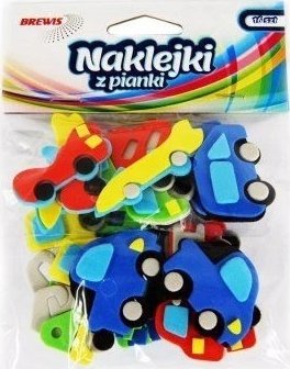 BREWIS Naklejki z pianki auta 16szt