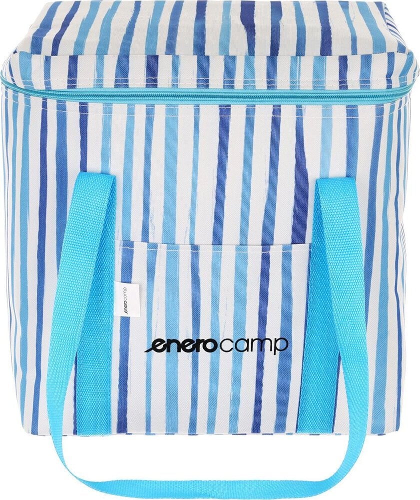 Enero Torba termiczna na biwak plaże kemping Enero Camp 32x25x35cm 28l blue lines