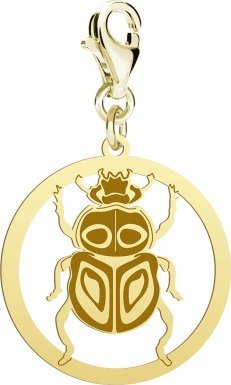 Radziszewska Jewellery Pozłacany charms ze Skarabeuszem DEDYDAKCJA