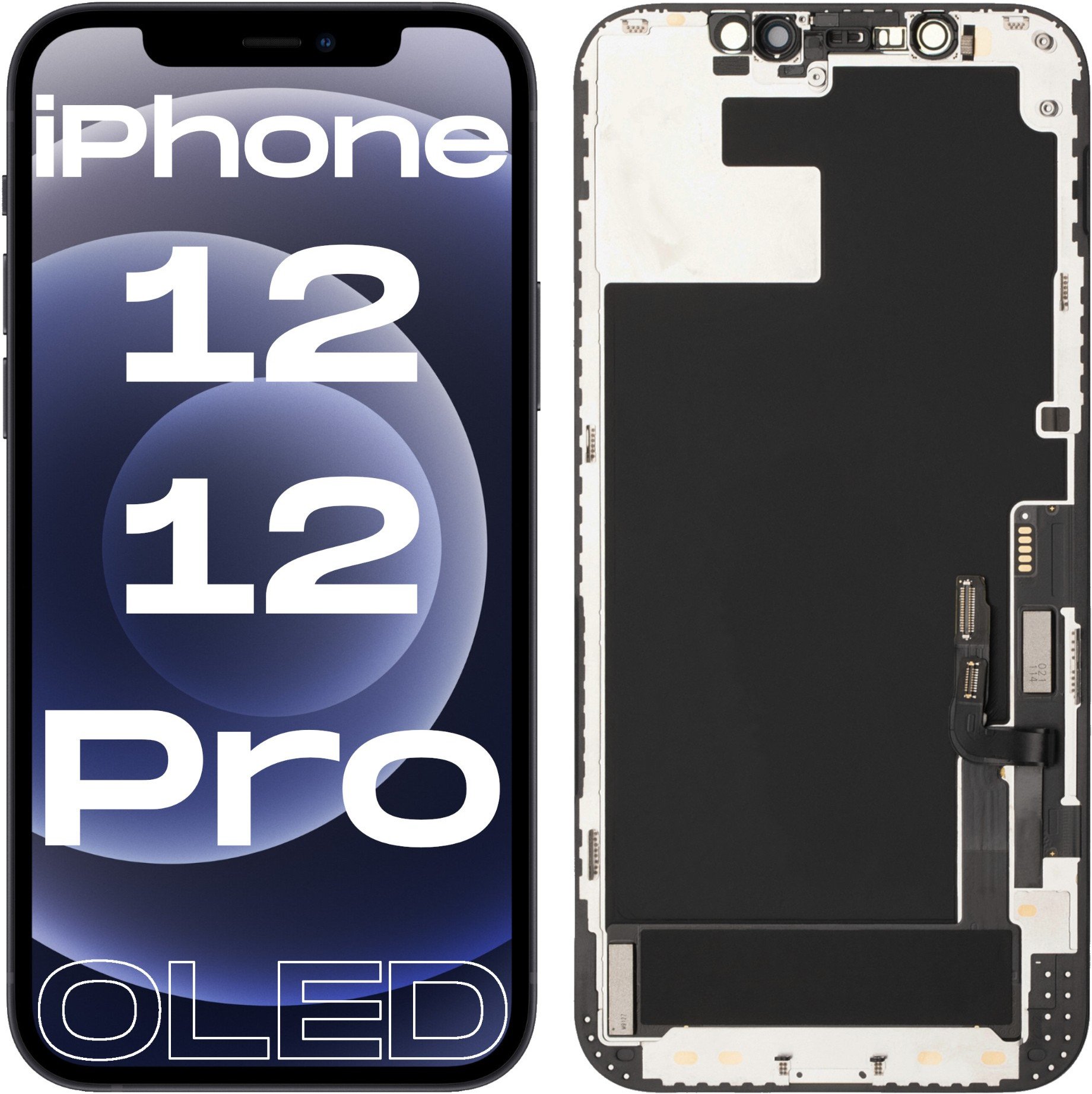 Wyświetlacz do iPhone 12 / 12 Pro LCD Ekran Oled Ramka Zamienne IC