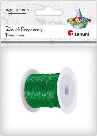Drucik florystyczny 0,3mm 20m zielony