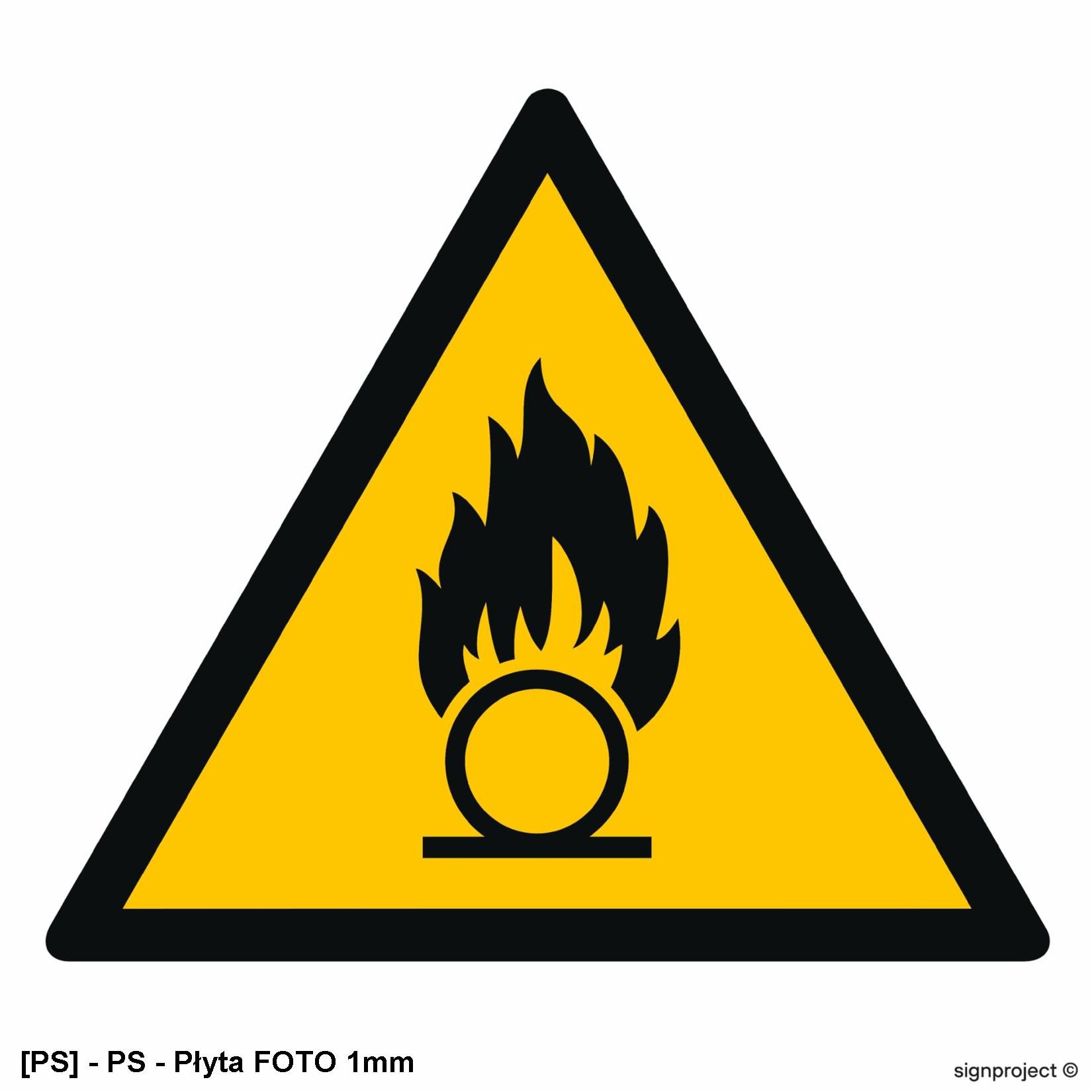 GD028 - Ostrzeżenie przed substancjami o właściwościach utleniających 500x500