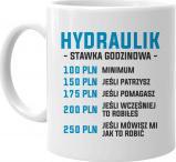 Koszulkowy Hydraulik - stawka godzinowa - kubek z nadrukiem