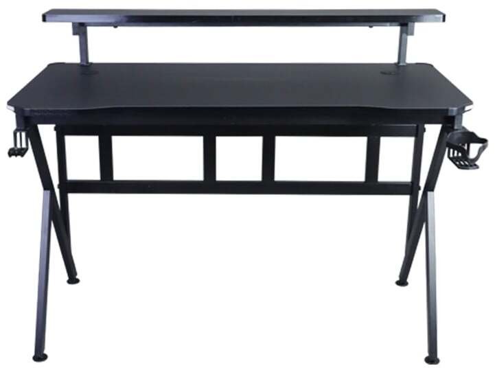 Biurko gamingowe z półką Cobra CRF4010RGB Black. LED RGB, 120 cm