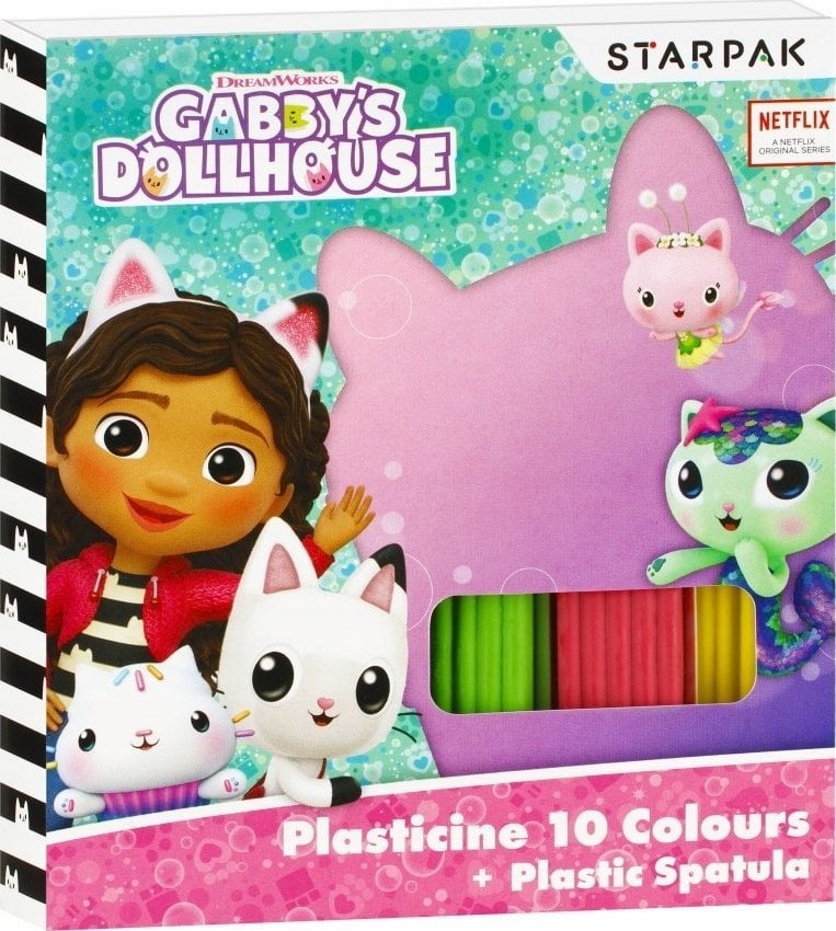 Starpak PLASTELINA 10KOL FALISTA SZP GABBY S STK PUD1/40