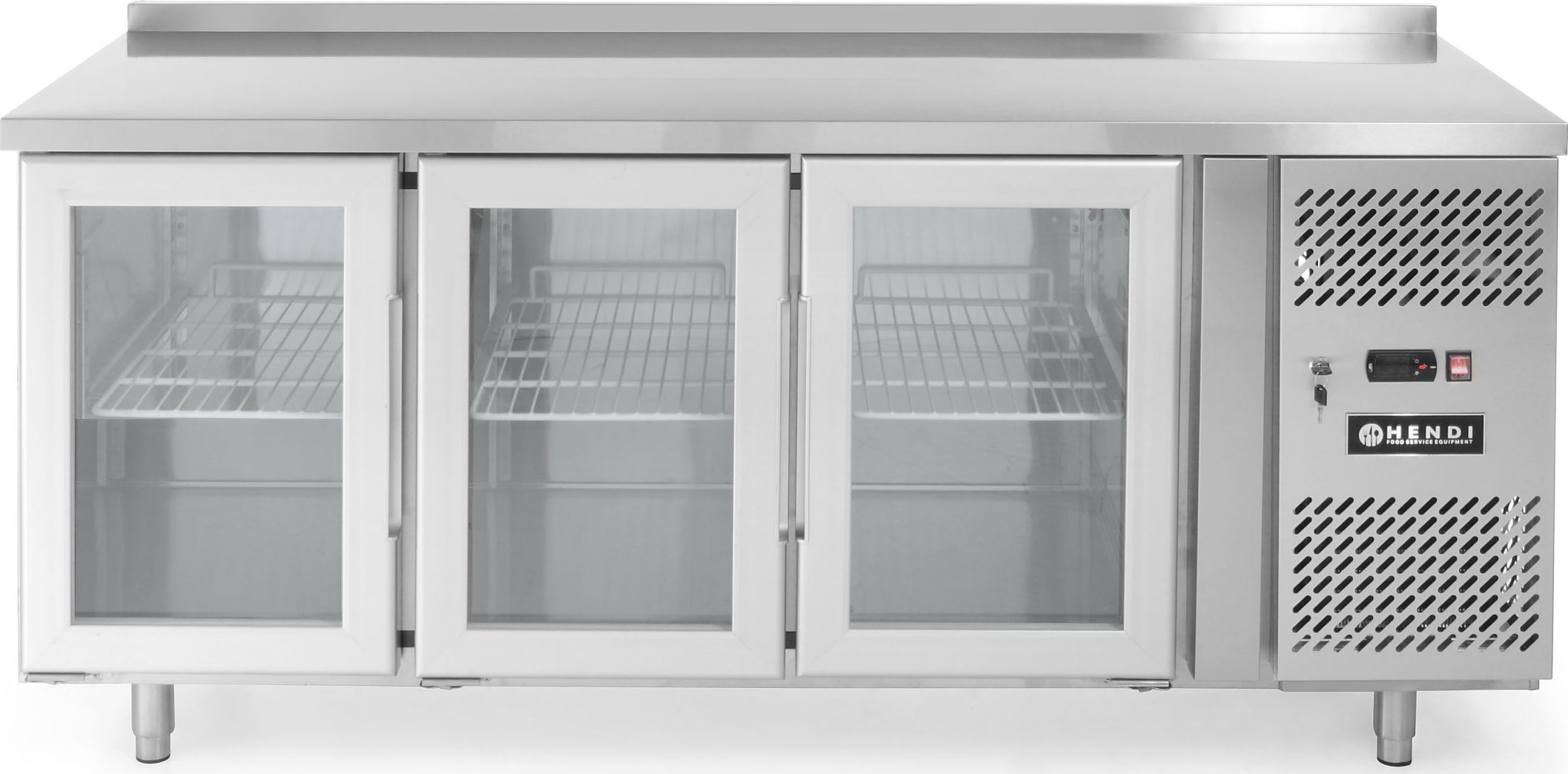 Hendi Stół chłodniczy 3-drzwiowy przeszklony z blatem roboczym 180cm - Hendi 233436 Stół chłodniczy 3-drzwiowy przeszklony z blatem roboczym 180cm - H