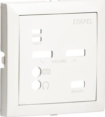 Efapel EFAPEL AQUARELLA ELEMENT CENTRALNY DO STEROWNIKA DŹWIĘKU STEREO ALUMINIUM 90702 TAL