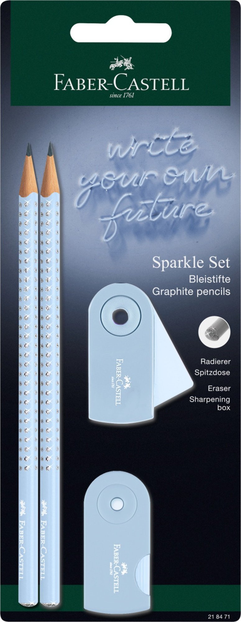 Faber-Castell Zestaw do pisania Sparkle sky blue BK