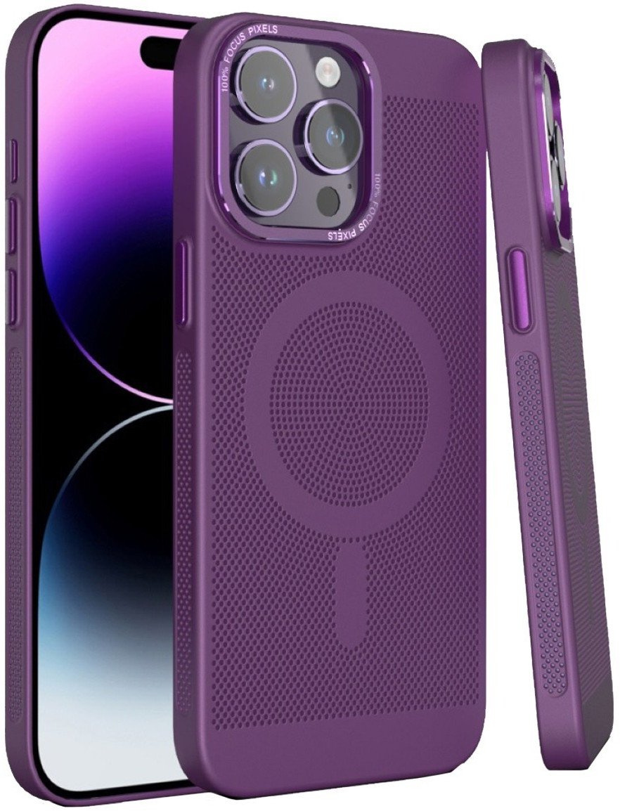 Etui Magsafe Magnetyczne Supero Dotmagsafe do iPhone 15 Pro Max, Fioletowe