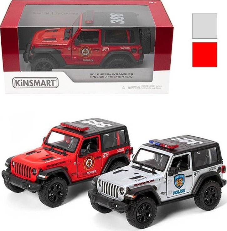 Jeep wrangler policja straż 1:34