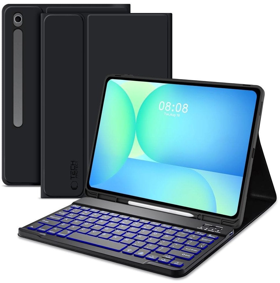 TECH-PROTECT SC PEN + KEYBOARD GALAXY TAB S10 FE+ PLUS 13.1 X620 / X626B BLACK