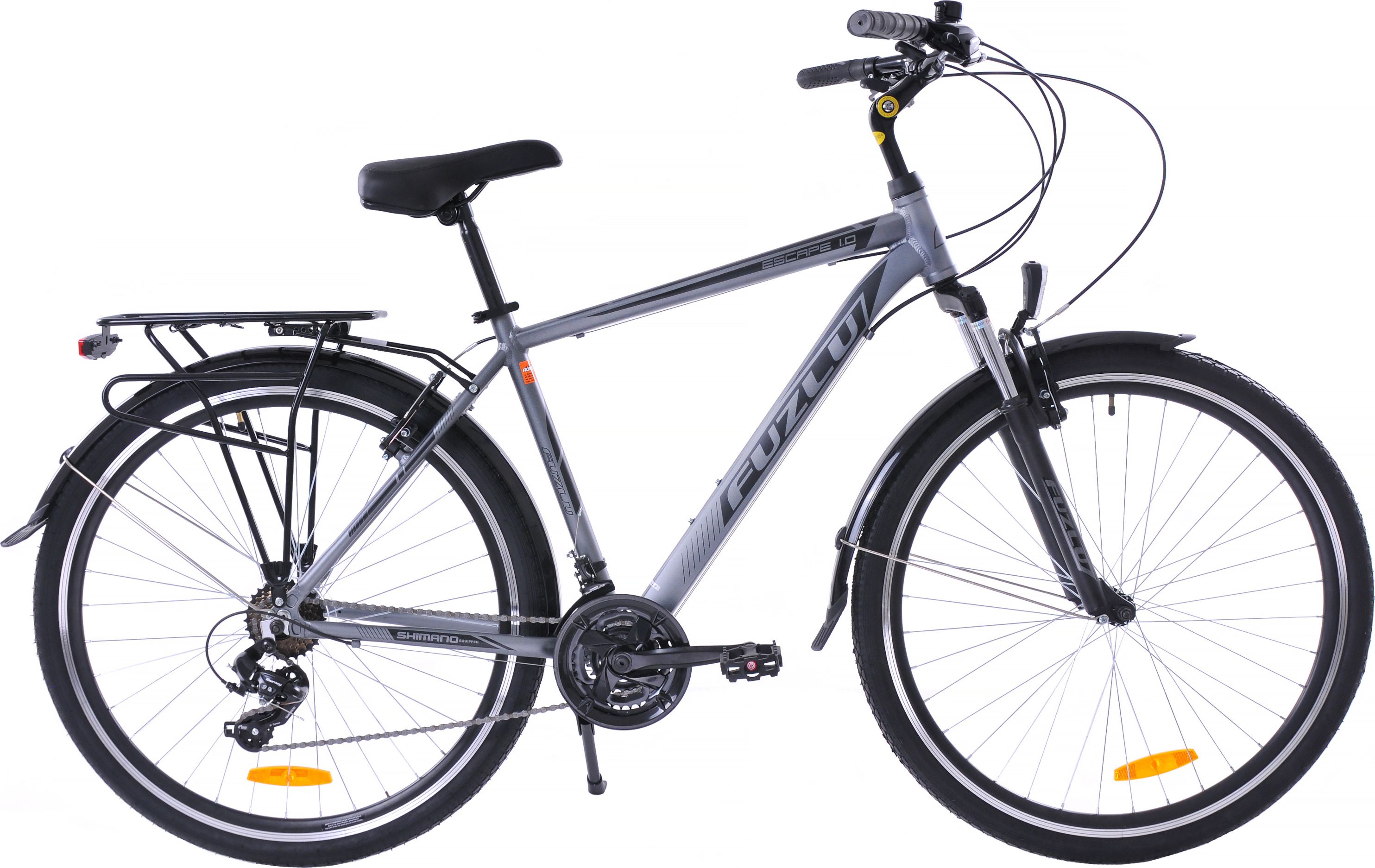 Fuzlu Rower trekkingowy 28 Fuzlu Escape 1.0 Men (20") grafit/czarny/czarny mat