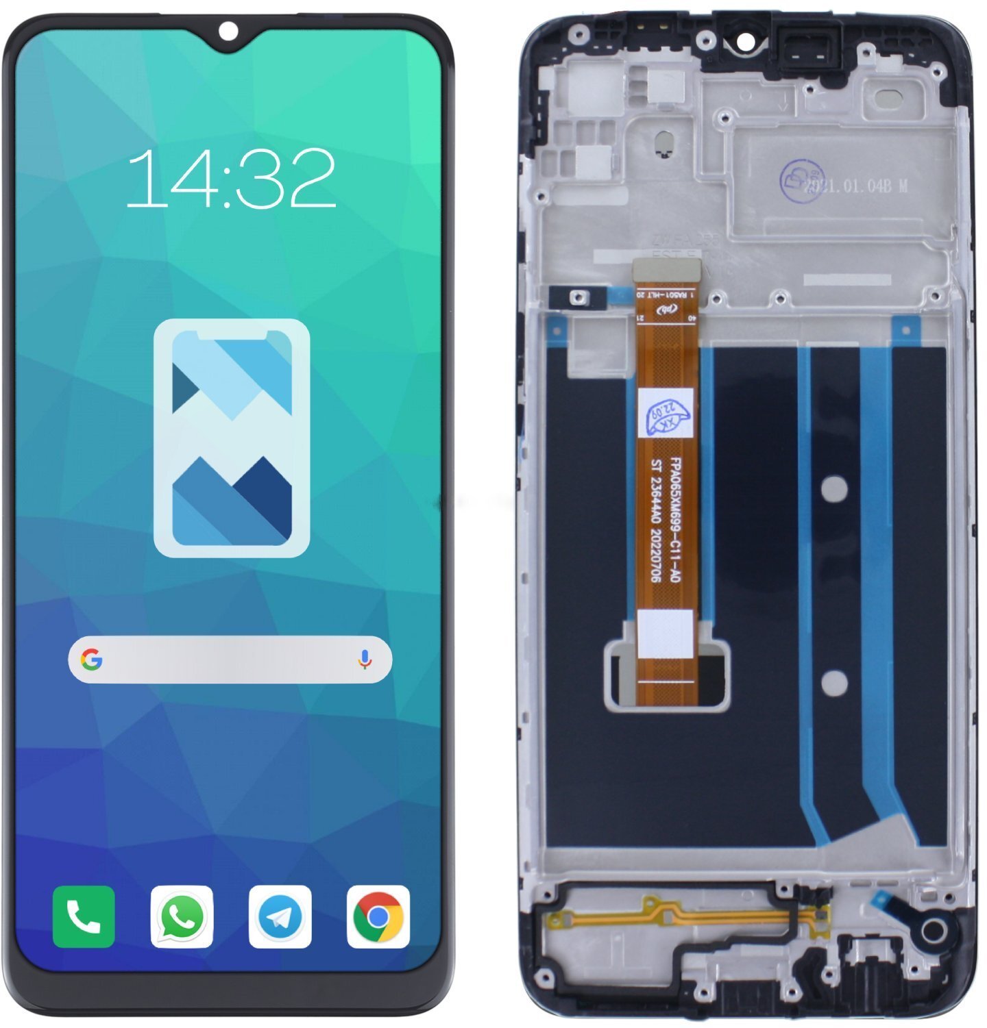 Wyświetlacz LCD Ekran do OPPO A15 RAMKA