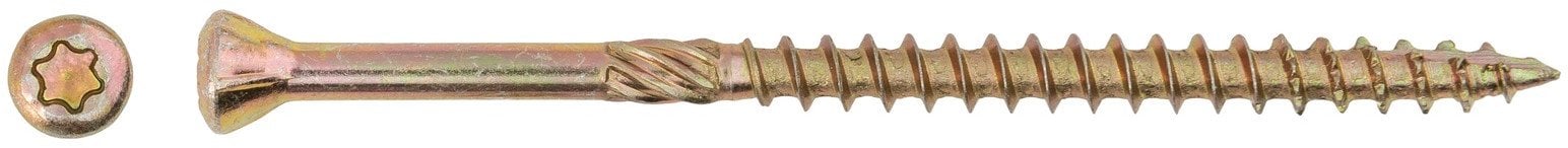 TERRACE SCREW T20 4.2X75 YELL ZN (200)