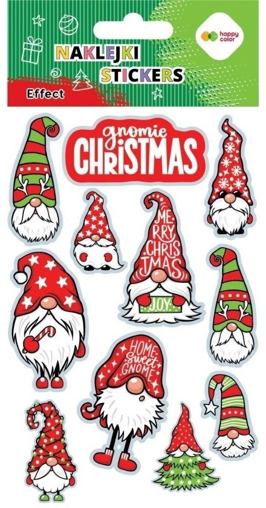 Naklejki Gnome 10x20cm HAPPY COLOR