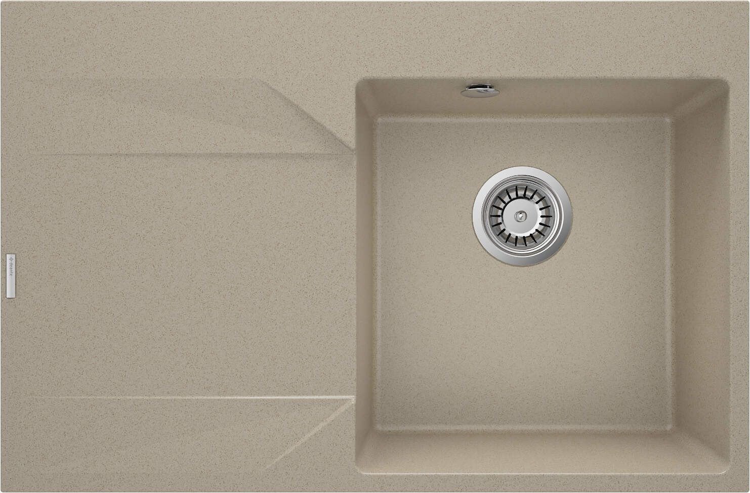 Zlewozmywak granitowy 1-komorowy z ociekaczem - lewy