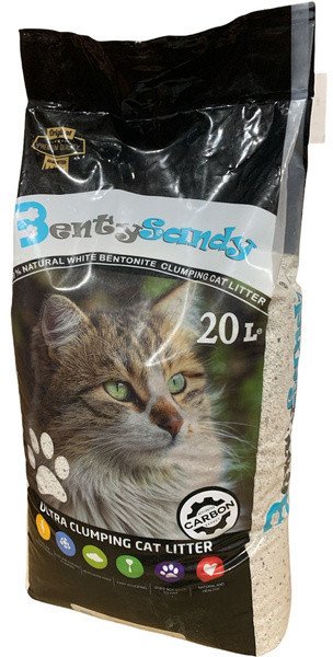 Żwirek bentonitowy BENTY SANDY Active CARBON 20L