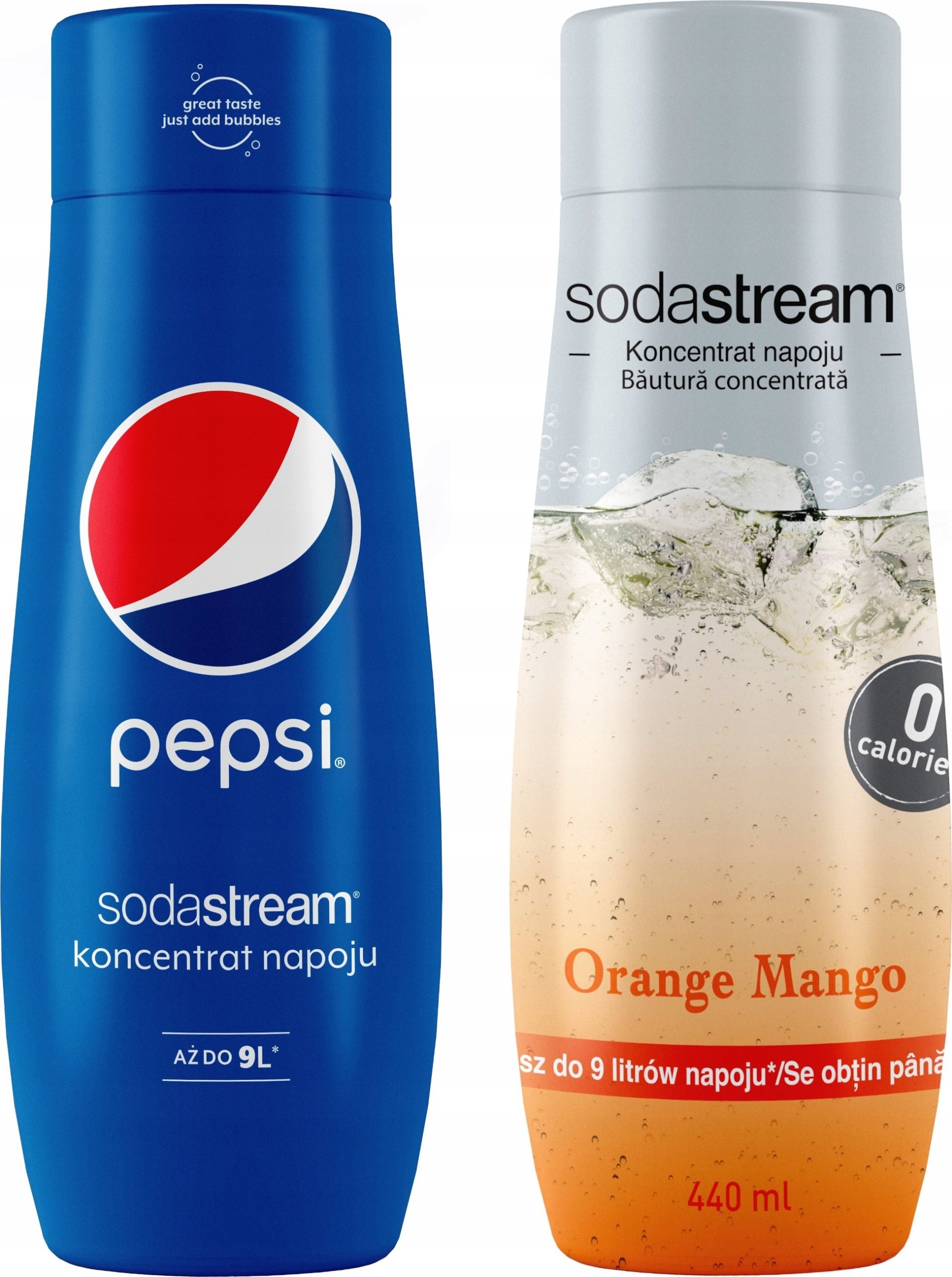 Zestaw 2 koncentratów SodaStream Pepsi+Orange-Mango