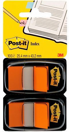 Post-it Zakładki indeksujące 680-O2EU standardowe dwupak, pomarańczowy, 2 sztuki (3M0953)