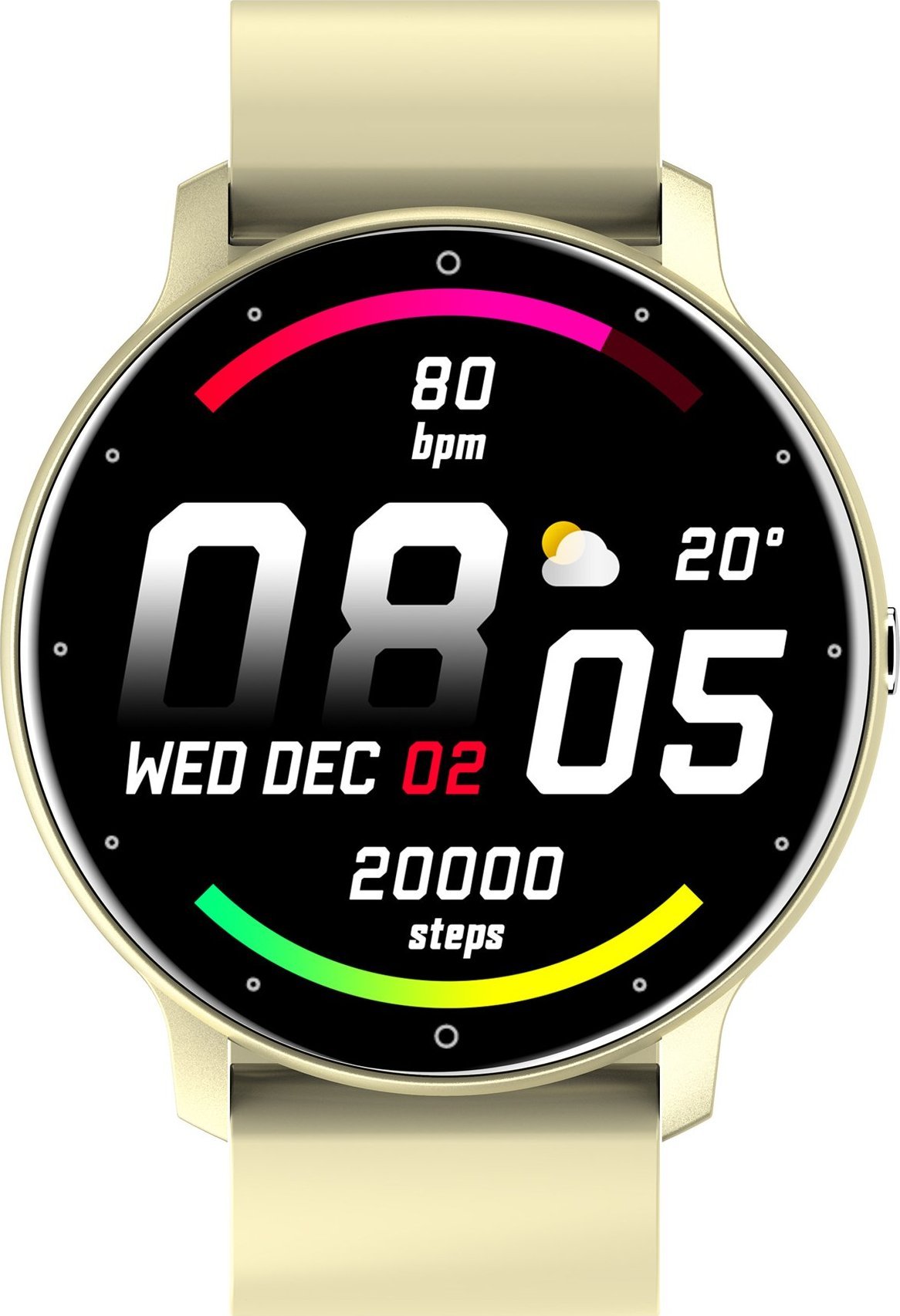 Smartwatch Gravity Asperia GT1-6 Kremowy (18731)