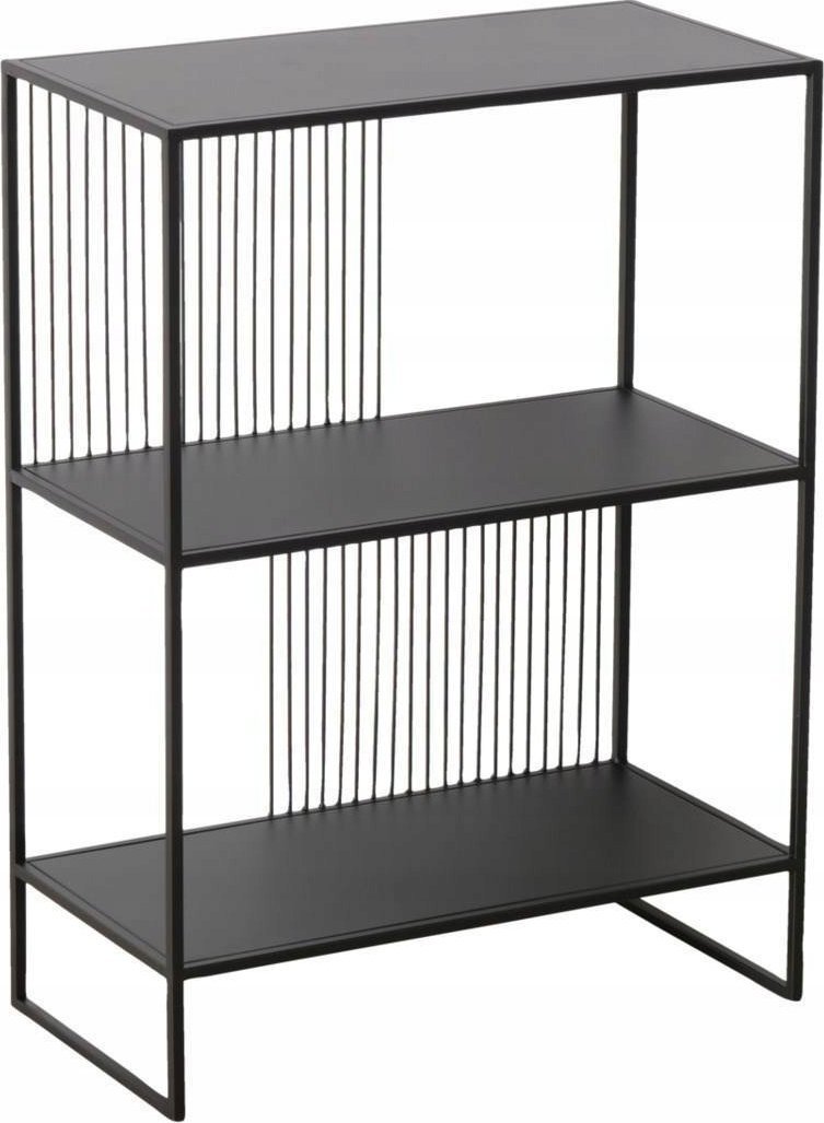 Boltze Metalowa półka stojąca Cindy, czarna, 75 x 28 cm