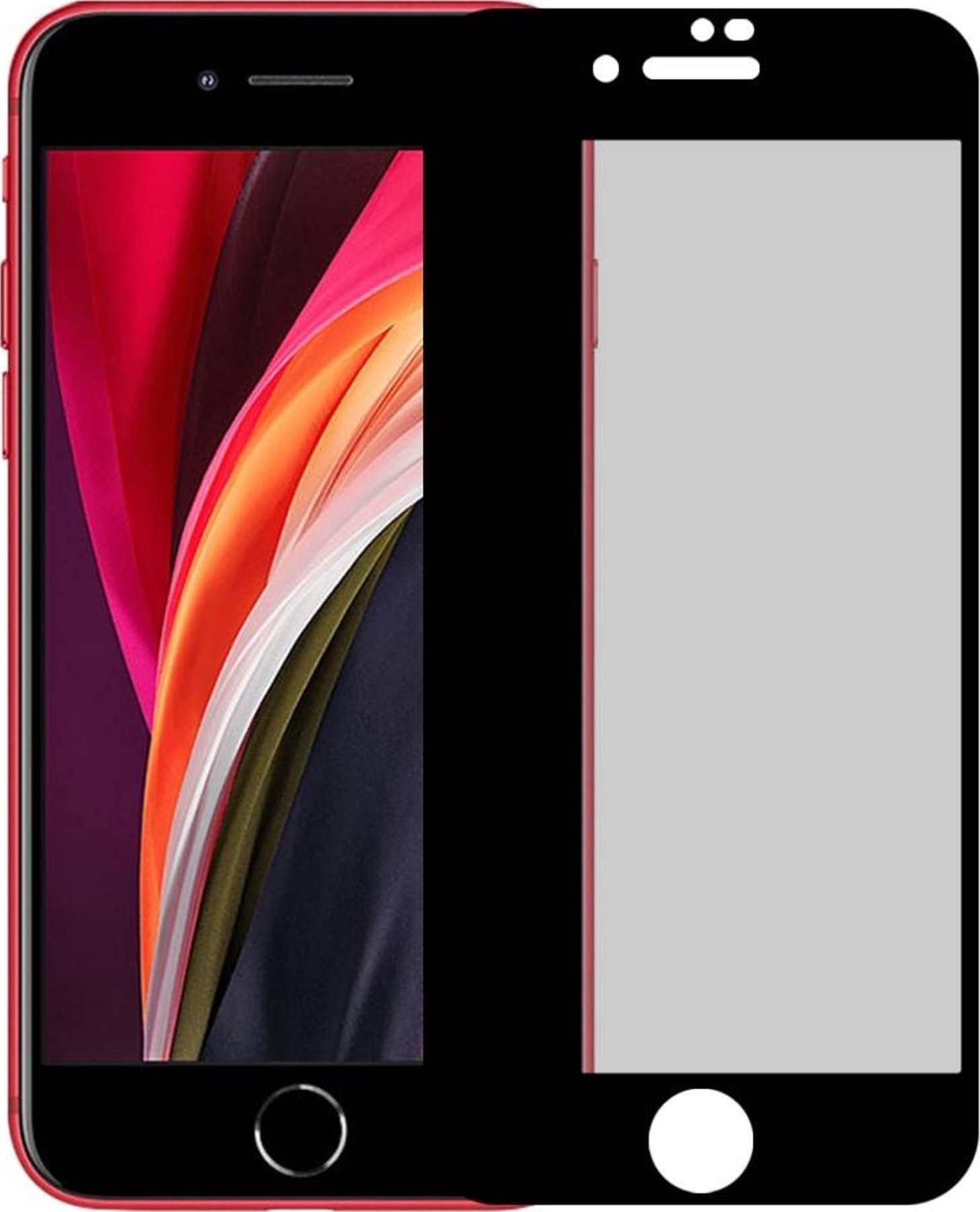 nemo Szkło Hartowane IPHONE SE 2022 / SE 2020 / 7 / 8 Szkło Hartowane Prywatyzujące czarne