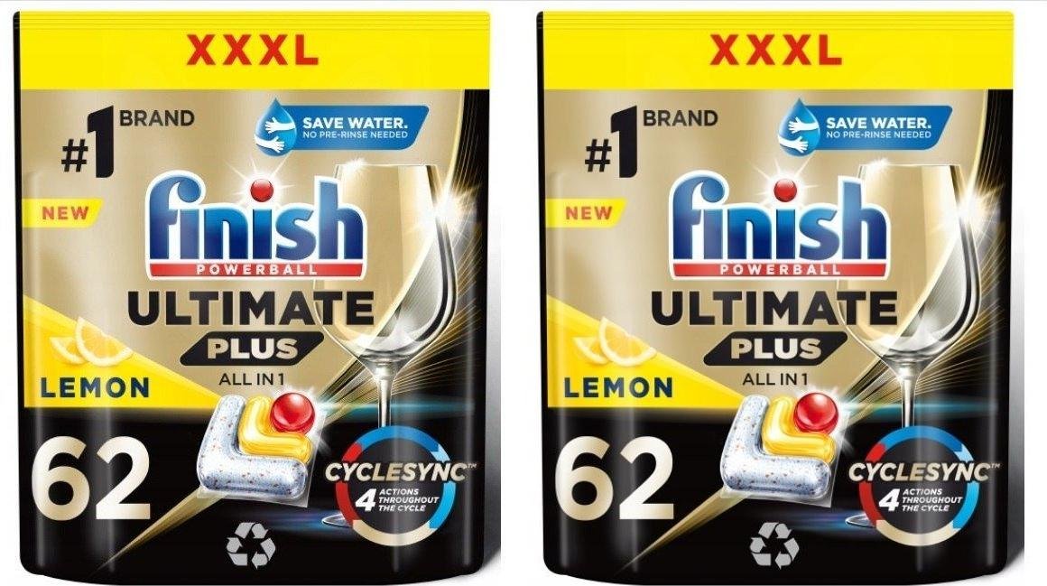 Finish Kapsułki Ultimate Plus 124szt. Lemon (FINS-KA-040-10)