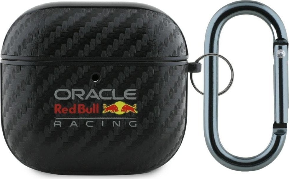 Red Bull PU Carbon Logo Case for AirPods 4 Black