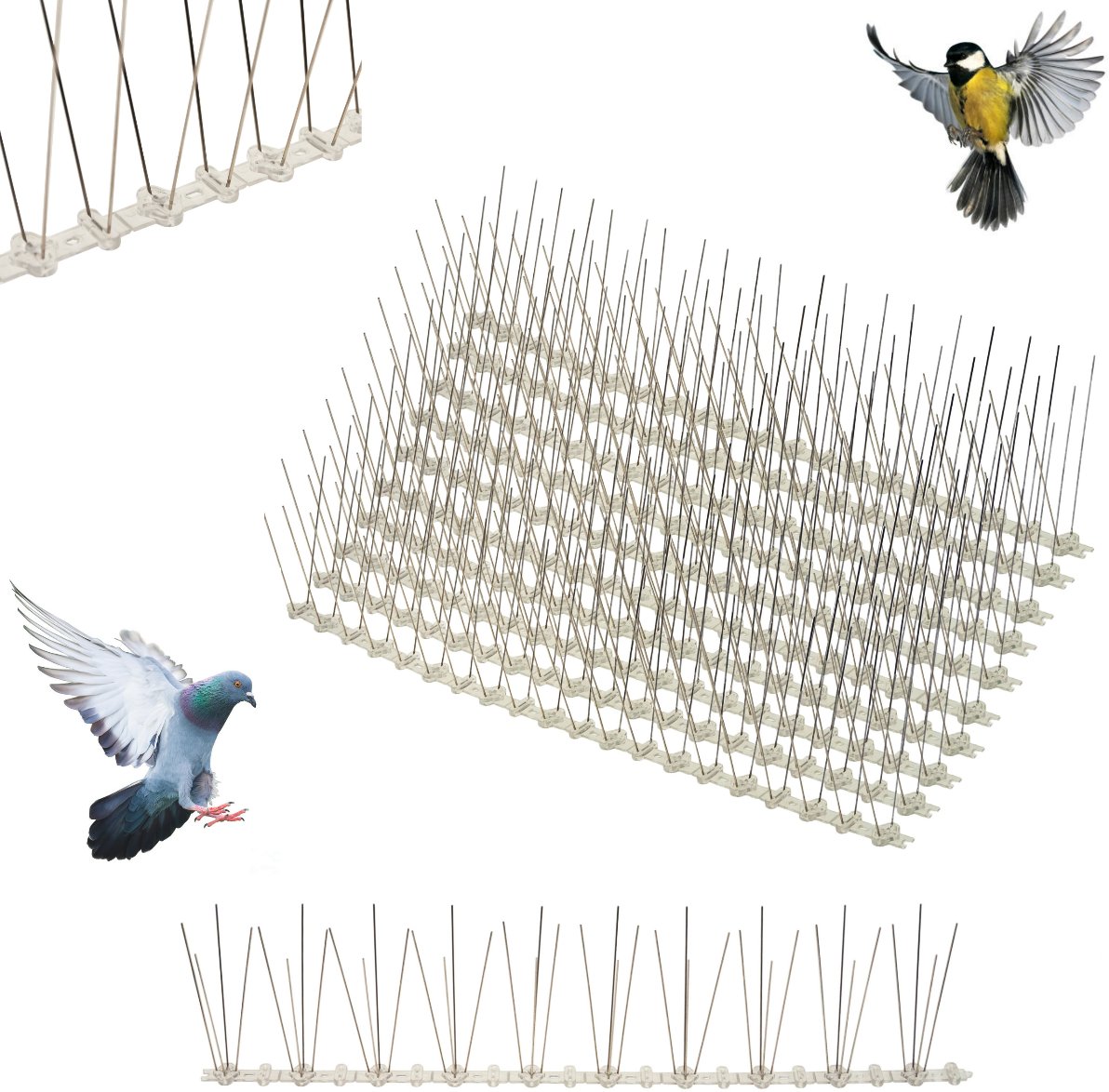 TG63401 KOLCE NA PTAKI ZESTAW 10SZT NIERDZEWNE 10x50cm