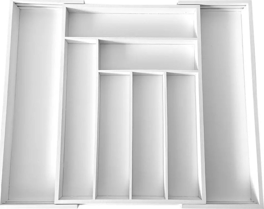 KingHoff WKŁAD BAMBUSOWY DO SZUFLADY KINGHOFF KH-1748 biały