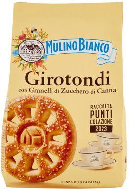 Ciastka Girotondi con Granelli di Zucchero di Canna 350g - Mulino Bianco
