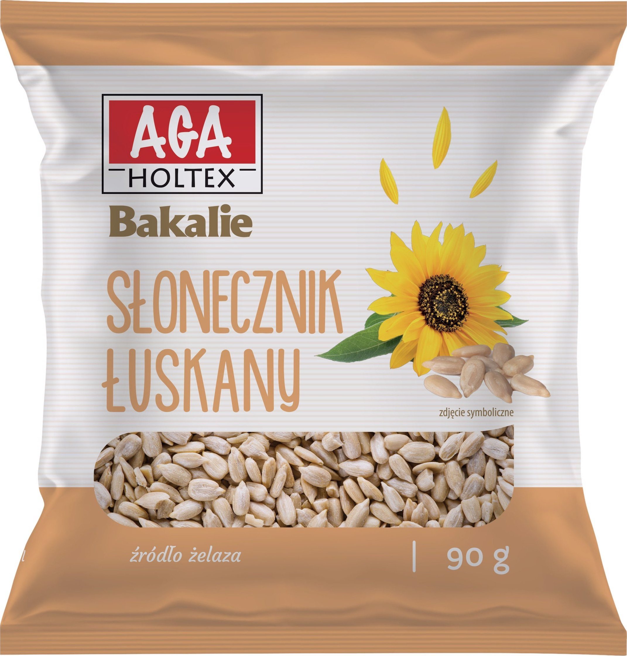 Aga Holtex Aga Holtex Słonecznik łuskany 90g Bakalie