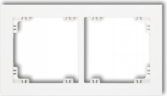Karlik Ramka uniwersalna podwójna Deco białe (DR-2 )
