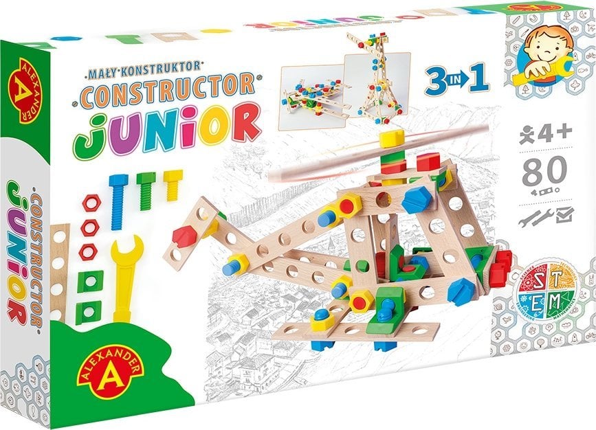 Teka Mały Konstruktor Junior - Helicopter 3w1 ALEX